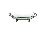 BENZARA 68561 Fantastic Glass Bowl with Metal Stand