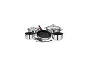 MAGMA A10 366 2 Magma Nesting 10 Piece Cookware Stainless Steel Exterior and Slate Black Ceramica Non Stick Interior