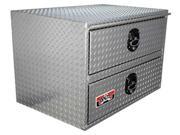 UNIQUE TRUCK ACCESSORIES UNIHDD36 24IN X 24IN X 36INL HD UNDERBODY W TOP and BOTTOM DRAWERS .100 THICK DIAMOND