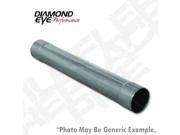 DIAMOND EYE PERFORMANCE DEP510200 MUFFLER REPLACEMENT PIPE 3.5IN; SINGLE IN SINGLE OUT ALUMINIZED