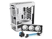 DEEPCOOL GENOME WH BL GENOME WH BL No Power Supply ATX Mid Tower w Integrated 360mm Liquid Cooling System White Case Blue Helix