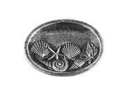 HANDCRAFTED MODEL SHIPS K 1405 silver Antique Silver Cast Iron Decorative Seashell Bowl 8