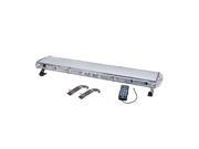 Wolo WOL7810 R ON PATROL SERIES LED ROOF MOUNT LIGHT BAR 48IN LONG CLEAR LENS RED LEDS
