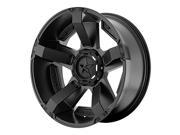 Wheel Pros XDWXD81179080712N 17x9 ROCKSTAR II 811 MATTE BLACK 8X6.5 bp 4.53 b s 12 offset