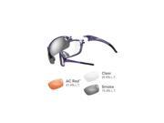 TIFOSI OPTICS 1301203701 Tifosi Launch F.H. AC Red Clear Smoke Lens Sunglasses Crystal Purple