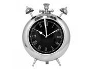 BENZARA HRT 75990 RemarkableTable Clock Silver