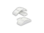 JR PRODUCTS JRP49635 FULL EXTRUSION END CAP R and L HAND SET POLAR WHITE