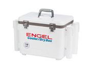 Engel Dry Box White w Rod Holders 19 Qt UC19 RH