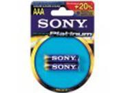 SONY AM4PTB2D Sony Stamina Platinum Battery 2 x AAA alkaline