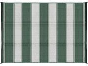 CAMCO CMC42870 OUTDOOR MAT 6FT X 9FT GREEN STRIPE W UV