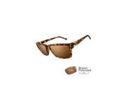 TIFOSI OPTICS 1270507350 Tifosi Hagen XL Brown Polarized Lens Sunglasses Matte Tortoise