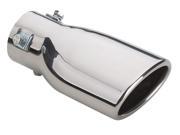 SUPERIOR AUTOMOTIVE S35286301 Exhaust Tip universal; OEM style; 3 1 2 x 6 slant oval; fits 1 1 2 to 2; stainless steel