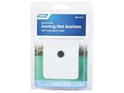 CAMCO CMC45631 AWNING MAT ANCHORS SET OF 4 WHITE