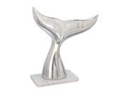 BENZARA 49647 Stylish Aluminum Sculpture Whale Tale