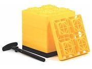 CAMCO CMC44512 FASTEN LEVELING BLOCKS WITH T HANDLE 2X2 YELLOW 10 PACK