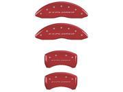 MGP CALIPER COVERS MGP10229SXPLRD SET OF 4 CALIPER COVERS FRONT AND REAR EXPLORER RED SILVER CHARACTERS