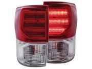 ANZO ANZ311204 07 13 TUNDRA G2 LED RED CLEAR TAIL LIGHTS