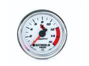 AUTO METER PRODUCTS A487174 Nitrous Pressure Gauge universal; 1 8 NPT sender and 8 foot harness; 0 1600 psi