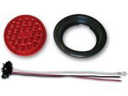 POISON SPYDER CUSTOMS PSI41 04 050 4IN 24 LED TAILLIGHT PUSH IN RED W PIGTAIL and GROMMET