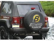 BESTOP BES44911 01 07 15 WRANGLER 2 DR 4 DR HIGHROCK 4X4 REAR BUMPER WITH 2 RECEIVER HITCH ROLL