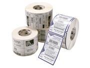 ZEBRA TECHNOLOGIES 10011699 ZEBRA CONSUMABLES Z ULTIMATE 3000T POLYESTER LABEL THERMAL TRANSFER 2 X 4 3 CORE 8 OD 1570 LABELS PER ROLL NOT PERFORATE