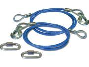 ROADMASTER RDM649 64 INCH 8 000 POUND GVWR CAPACITY SINGLE HOOK STRAIGHT SAFETY CABLES ONE PAIR