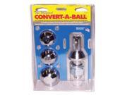 CONVERT A BALL CDC900B BLISTER RETAIL PACKAGE 1IN SHANK 1 7 8IN and 2IN and 2 5 16IN CHROME BALLS