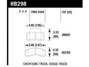 Hawk H27HB298P787 PADS SD CHV GMC DGE