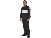 G FORCE G504386LRGBK Racing Apparel G ForceGF505 Racing Pants; three layer; fire retardant cotton; adult; large black with white stripe