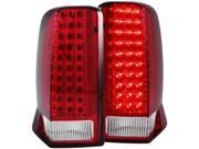 ANZO ANZ311120 03 06 ESCALADE LED TAIL LIGHTS LED RED CLEAR W O CAP