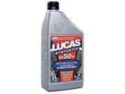 LUCAS OIL LUC10765 SYNTHETIC SAE 50 WT MOTORCYCLE V TWIN OIL 6X1 QUART