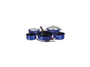 MAGMA A10 366 CB 2 IND Magma Nesting 10 Piece Induction Compatible Cookware Cobalt Blue Exterior and Slate Black Ceramica Non Stick Interior