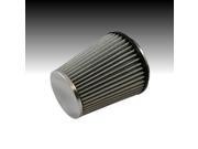 GREEN FILTER G512855 Air Filter round tapered style; Cone Air Filter; 3.15 mounting inside diameter; 5.91 height; 5.51 outside diameter base; 3.94 outside diam