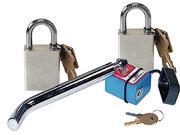 ROADMASTER RDM304 ONE RECEIVER HITCH LOCK AND TWO PADLOCKS FOR QUICK DISCONNECTS