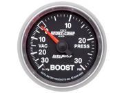 AUTO METER PRODUCTS ATM3603 2 1 16IN BOOST VAC 30 IN. HG 30 PSI MECH