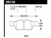 Hawk H27HB136N690 BRAKE PADS BMW