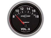 AUTO METER PRODUCTS ATM7691 2 5 8IN VOLTMETER 8 18V SSE SC II