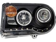 ANZO ANZ121251 05 08 CHRYSLER 300 G2 PROJECTOR HALO BLACK CLEAR AMBER CCFL HEADLIGHTS