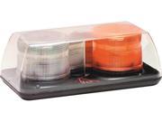 ECCO ECC5350CAC STROBE MINIBAR 15IN 12 48 VDC CLEAR DOME 1 AMBER LENS and 1 CLEAR LENS