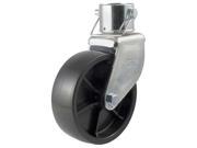 CURT MANUFACTURING CUR28277 PACKAGED CASTER ASSEMBLY W 6IN X 2IN POLY WHEEL FOR 2IN TUBE