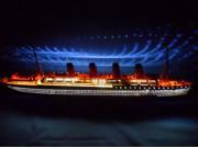 HANDCRAFTED MODEL SHIPS Lusitania40 Lights RMS Lusitania Limited Model Cruise Ship 40 w LED Lights