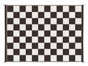 CAMCO C1W42884 6X9 OUTDOOR MAT BLK WHT