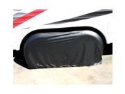 RV Dual Tire Guard Cover Motorhome Trailer Double Wheel Cover Black