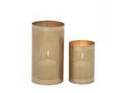 BENZARA 37029 Creative Metal candle lantern set of 2 9 6 h