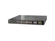 PLANET GS 4210 24P4C IPv6 IPv4 24 Port Managed 802.3at POE Gigabit Ethernet Switch 4 Port Gigabit Combo TP SFP 440W