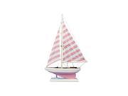 HANDCRAFTED MODEL SHIPS sailboat17 103 Wooden Pretty in Pink Model Sailboat 17