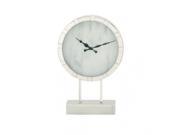 BENZARA 42468 Stunning Stainless Steel Table Clock