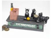 DESIGN TOSCANO SP1627 Cat and Mouse Authentic Foundry Iron Mechanical Bank