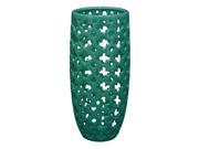 BENZARA HRT 69084 Benzara 11 Mint Ceramic Vase Pierced