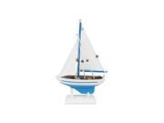 HANDCRAFTED MODEL SHIPS Sailboat 9 112 Wooden Light Blue Pacific Sailer Model Sailboat Decoration 9